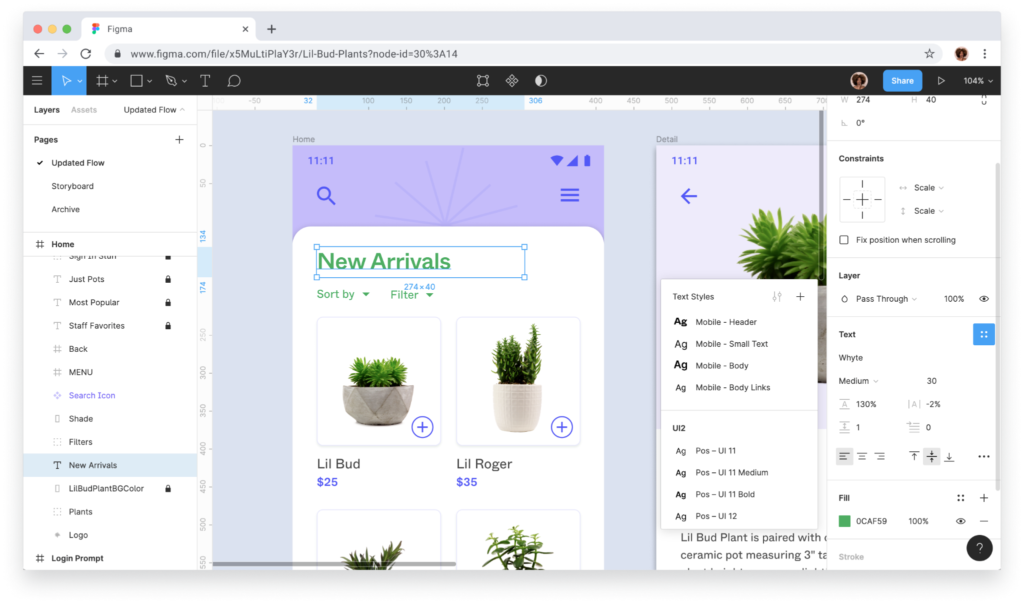 A screenshot of Figma